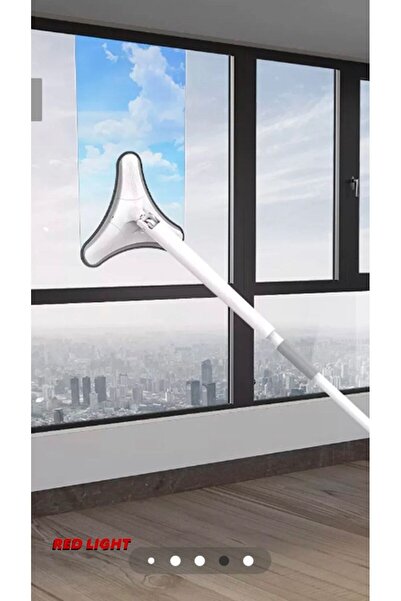 Red Light KENDİNDEN SIKMALI LÜX ÜÇGEN MOP YEDEK BEZLİ (BEYAZ) ve MİKROFİBER B...