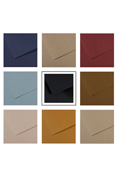 Canson Mi-teintes 160 Gr 50x65 Dokulu Fon Kartonu Özel Renkler 9 Renk 18 Adet