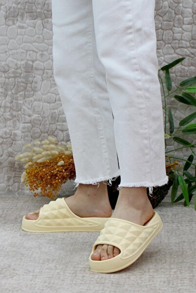 Mehmet Mete EZ0134 Beach Sea Pool Slippers Light Comfortable Flexible Women's Slippers