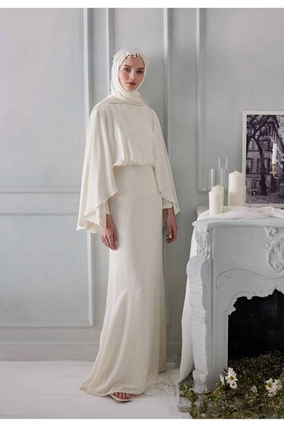 ŞURA ŞAL PEARL [CREAM] COLOR SHAWL WITH PEARL OF PEARL JANJAN