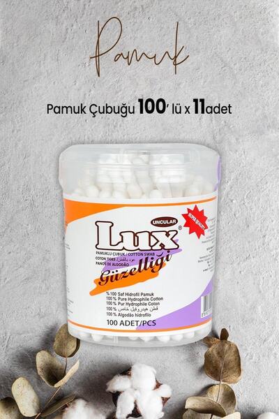 LUX Pamuk Çubuğu 100' lü x 11 Adet