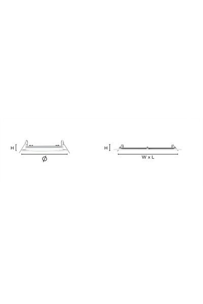 BORLED Borsan 24w S.A. 3000k Round Slim Led Luminaire