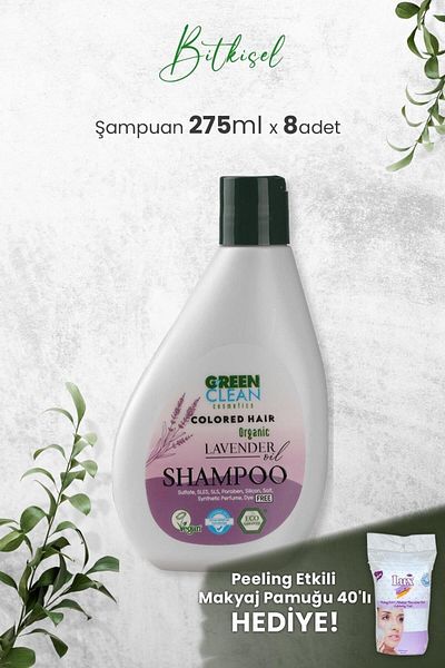 Green Clean Lavender Shampoo - 275 Ml X 9 Pieces and Gift