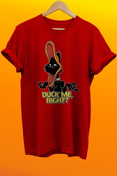 remonz Μπλουζάκι Duffy Duck με στάμπα 100% βαμβακερό Basic T-shirt κανονικού μεγέθους
