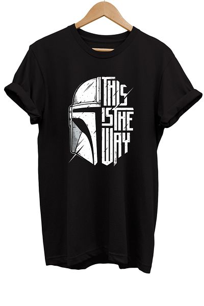 remonz The Mandalorian Printed 100% Cotton Basic T-shirt Μπλουζάκι κανονικού μεγέθους