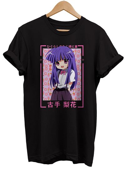 remonz Μπλουζάκι Furude Rika με στάμπα 100% βαμβακερό Basic T-shirt κανονικού μεγέθους