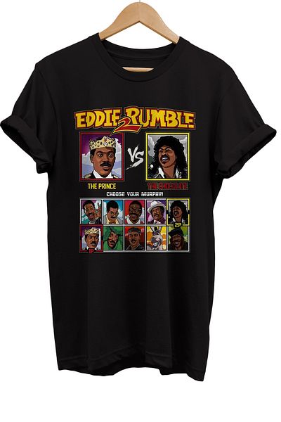 remonz Μπλουζάκι Eddie Murphy με στάμπα 100% βαμβακερό Basic T-shirt κανονικού μεγέθους