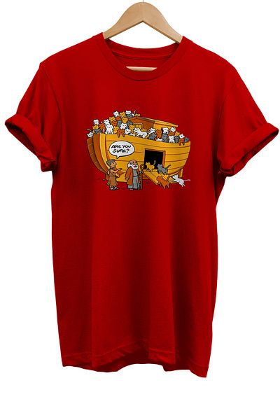 remonz Μπλουζάκι Noah's Ark με στάμπα 100% βαμβακερό Basic T-shirt κανονικού μεγέθους