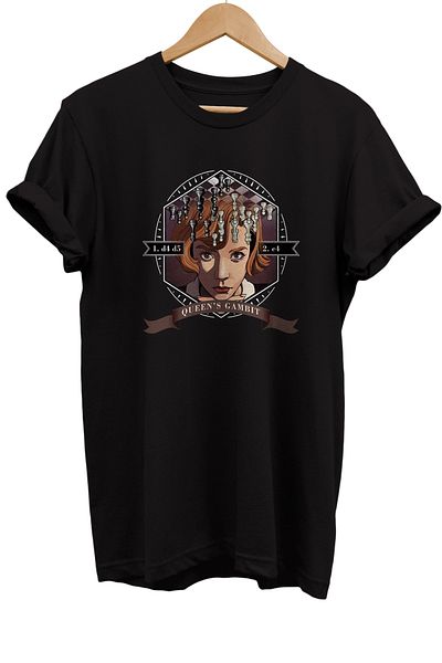 remonz Μπλουζάκι Chess Queens Gambit με στάμπα 100% βαμβακερό Basic T-shirt κανονικού μεγέθους