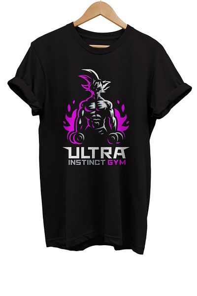 remonz Μπλουζάκι Dragon Ball Gym με στάμπα 100% βαμβακερό Basic T-shirt κανονικού μεγέθους