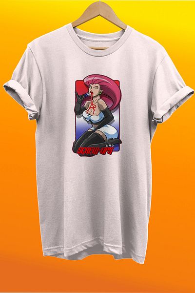 remonz Μπλουζάκι Pokemon Jessie με στάμπα 100% βαμβακερό Basic T-shirt κανονικού μεγέθους