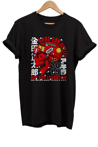 remonz Μπλουζάκι με κάψουλα 100% βαμβακερό Basic T-shirt κανονικού μεγέθους