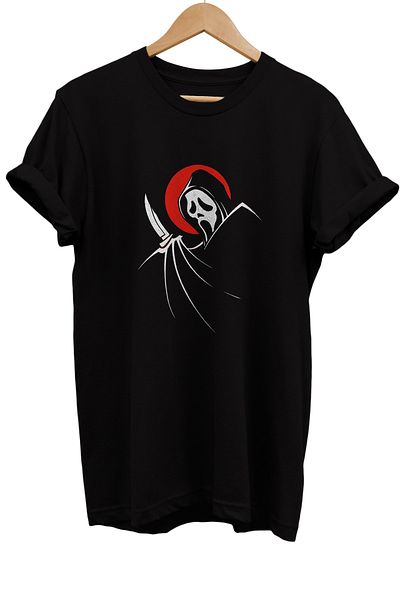 remonz Μπλουζάκι Scream Printed 100% Cotton Basic T-shirt κανονικού μεγέθους