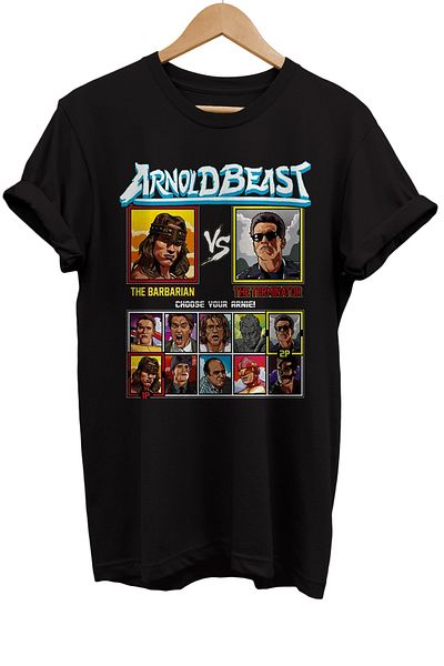 remonz Μπλουζάκι Arnold Schwarzenegger με στάμπα 100% βαμβακερό Basic T-shirt κανονικού μεγέθους