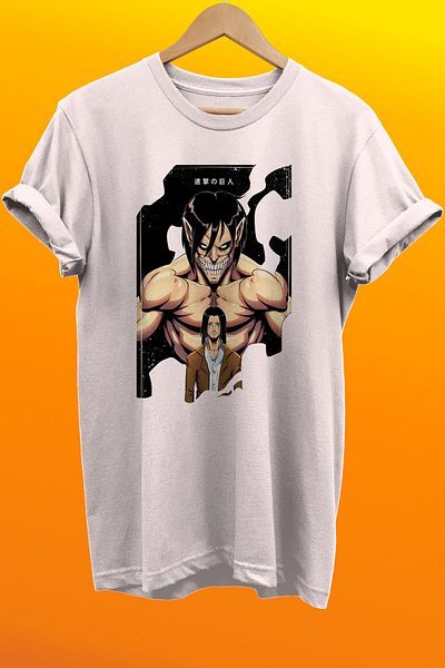 remonz Μπλουζάκι Attack On Titan με στάμπα 100% βαμβακερό Basic T-shirt κανονικού μεγέθους