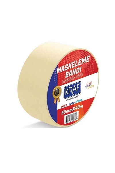 KRAF 40 τμχ Ταινία Μασκαρίσματος 50 mm x 40 μέτρα Χαρτοταινία