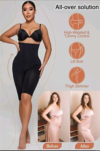 Sh Mağazacılık Жіночі шорти-корсет Push Up Seamless, чорні, розмір 1