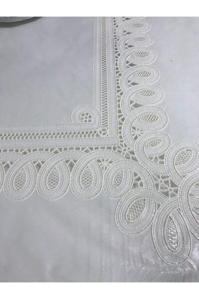 FANTASTIC مفرش طاولة دانتيل بي في سي 120x150 سم