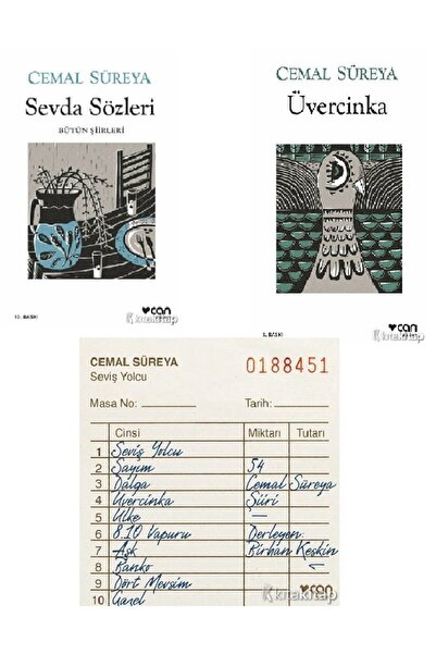 Kronik Kitap Sevda Sözleri - Seviş Yolcu - Üvercinka - Cemal Süreya 3 KİTAP SET