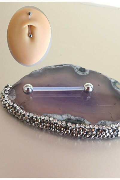 Bylin Bioplast&cerrahi Çelik Hamile Göbek Piercingi/bar Uzunlugu 25 Mm-1 Adet