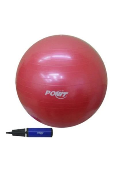 Povit Pilates Ball and Pump Red Color 55 Cm