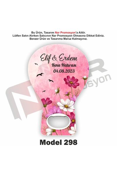 Nar Promosyon 50 Adet Açacak Magnet Hediyelik - Sünnet, Nişan, Söz, Düğün Hed...