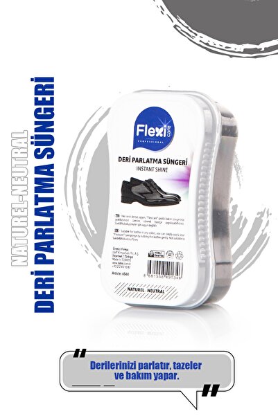FLEXİCARE Deri Ayakkabı Bakım Ve Parlatma Süngeri Naturel