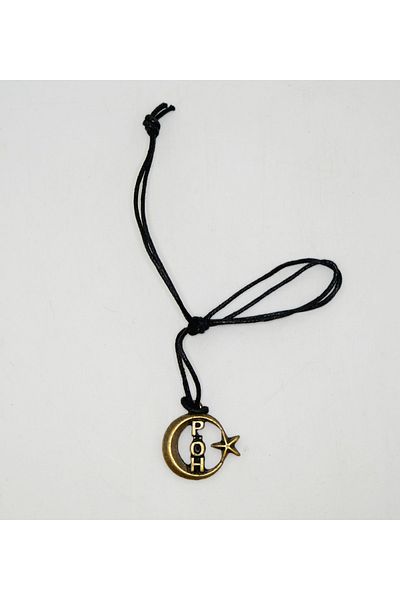 EZG Business Police Special Operations PÖH Model Leather String Design Necklace
