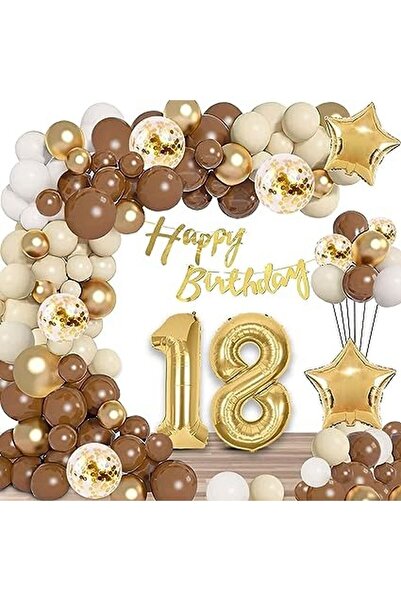 DÜVENCİ TİCARET LÜKS KAHVERENGİ 18 YAŞ BALON SETİ