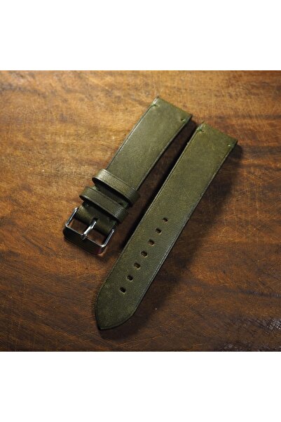 Ventum سلك مصنوع يدويًا من الجلد الطبيعي باللون الأخضر مقاس 20 مم