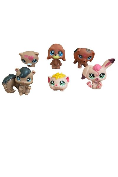 Minişler Pet Shop Mini Toy Characters Littlest Pets Shop 6 Pack
