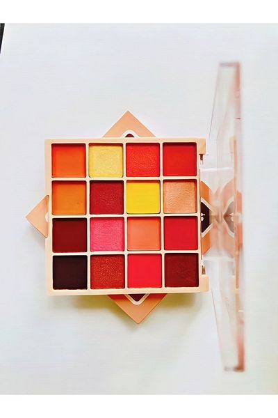 Nofella Holy Corn 2-Piece Makeup Set - 16-Piece Eyeshadow Palette and 5-Piece Blending Brush
