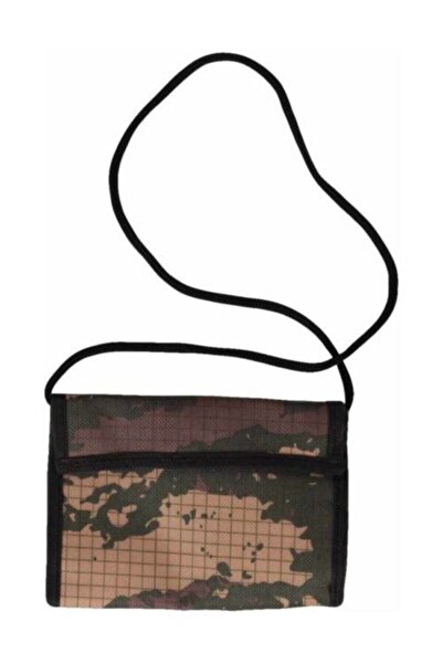 Karalı Deri Чоловічий зелений військовий гаманець