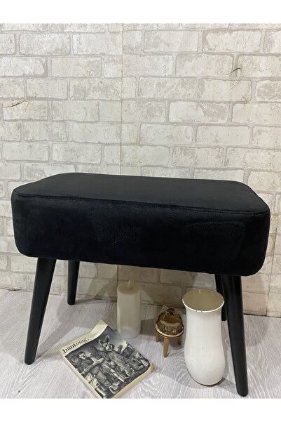 arkın koltuk döşeme ve dekorasyon Puf, Siyah Puf, Ahşap Siyah Ayak ,ince Zarf...