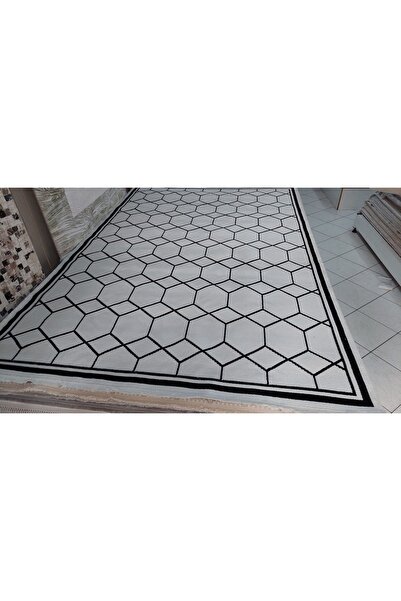 Vivaldi Home VİVALDİ HOME ART DECO SERİSİ SİYAH GRİ AKRİLİK(YÜN) DOKUMA 200X2...