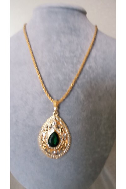 NETİCE ÖYLEK قلادة نسائية أصلية من حجر الزمرد الأخضر والفضة والأحجار الطبيعية...