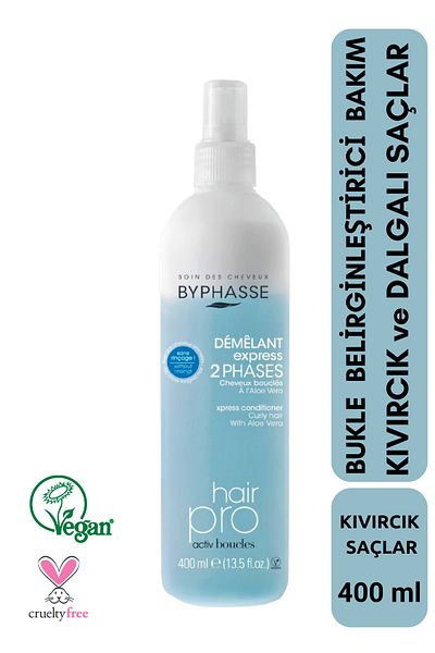 BYPHASSE Dual Phase Vegan Liquid Conditioner Special for Curly Hair 400ml
