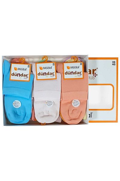 Dündar Modal Plus Conch Booties Seamless / Soft Wash / Scented 12 PAIRS WOMEN