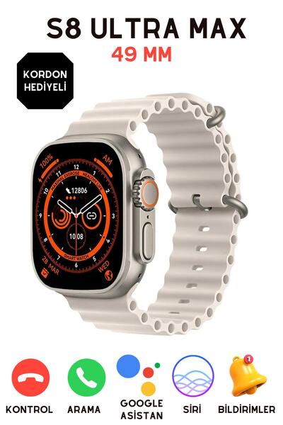 NS Store Smart Watch Ultra Plus S8 Ultra Max 49Mm 2.08 Inc 2023 Akıllı Saat