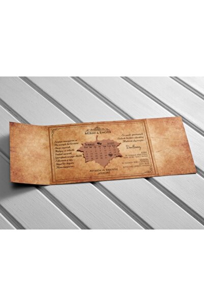 binbiravm Nişan Düğün Davetiyeleri 1001-10543 50 Adet