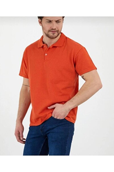 KURAFF Unisex Short Sleeve Polo Collar Combed Cotton