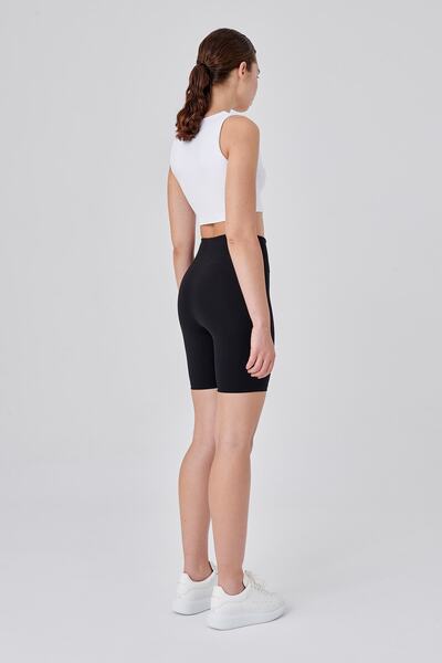 UP&FIT Push Up High Waist Recovery Biker Leggings Black