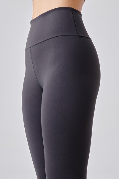 UP&FIT Push Up Ψηλόμεσο Σύσφιξη Κάπρι Κολάν Σε Γκρι Σκούρο