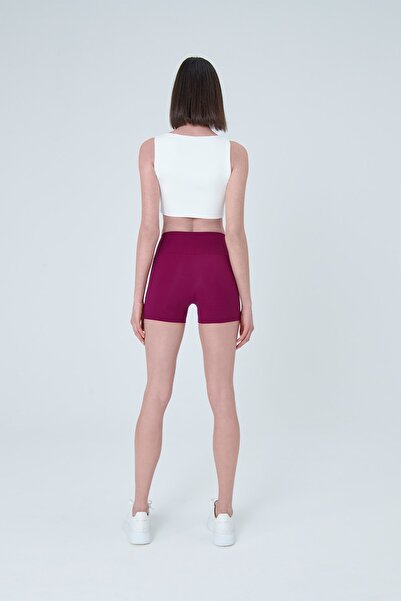 UP&FIT Push Up Pantaloni scurți de recuperare cu talie înaltă Colanți Prune