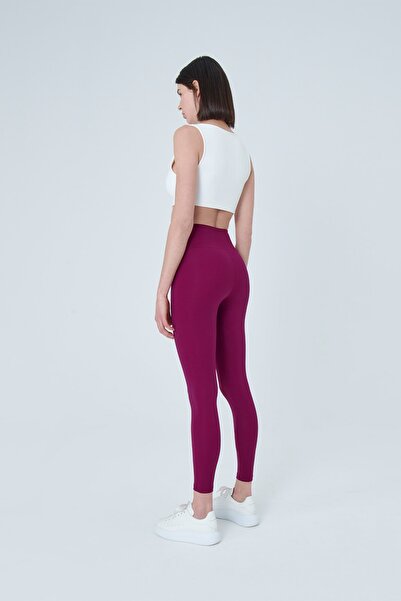 UP&FIT Push Up Colanți Moale de Ridicare cu Talie Înaltă Prune