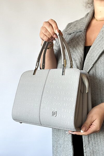 Just Polo Büyük Boy 7 Bölmeli Klasik Model Kadın Omuz Çantası 28 cm x 21 cm 4...
