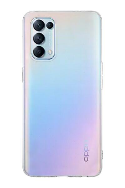 KILIFMANİA Oppo Reno 5 Kapak 1mm Süper Silikon Şeffaf Kılıf