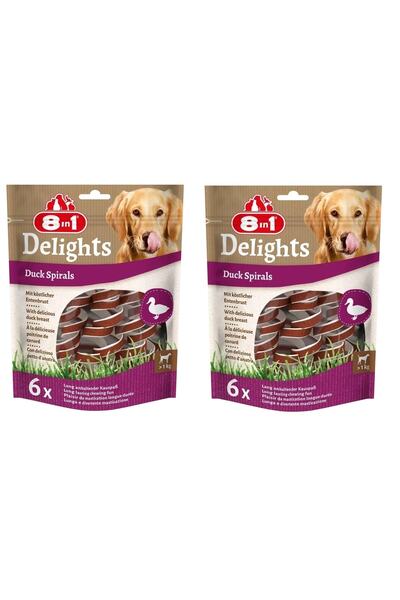 8in1 Delights Duck Sprials Ördekli Burgu Ödül 6 Lı X 2 Adet