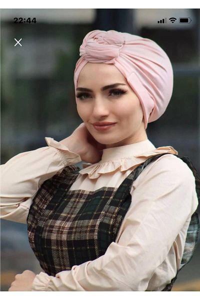 Nilbutik Bone Shawl Ready Hijab Wear Design Bone - Special Design - Νέο μοντέλο Hijab Wear