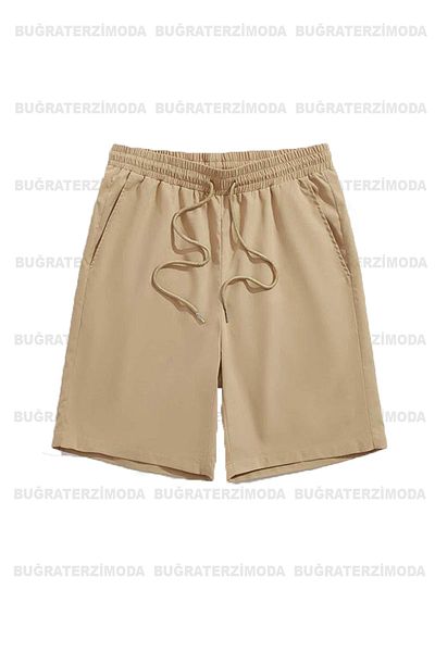 Buğraterzimoda Σορτς 3 πακέτων σορτς κανονικής κοπής κανονικής κοπής Navy Blue-Khaki-Beige Unisex